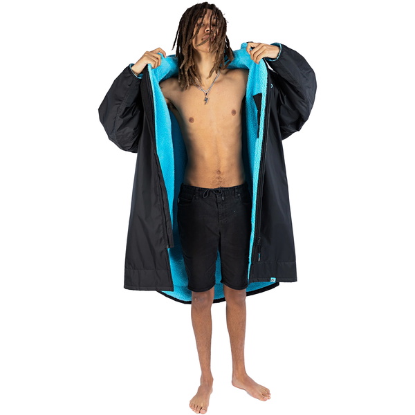 2026 Dryrobe Advance Langarm-Umkleidemantel DALSV3  Black / Blau